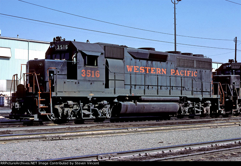 Western Pacific GP40 WP #3516